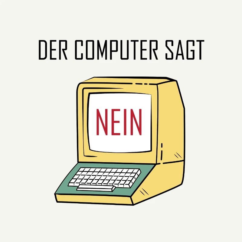 Retro Funny Computer Sagt Nein - Geeky Tech Nerd