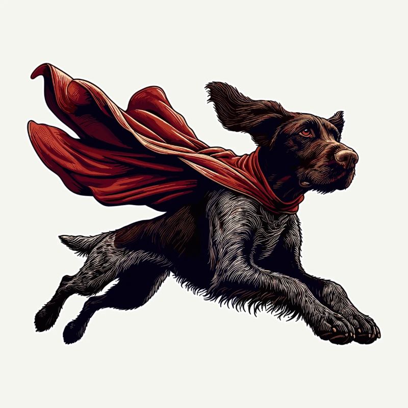 Super Dog German Wirehaired DD Pointer Gift