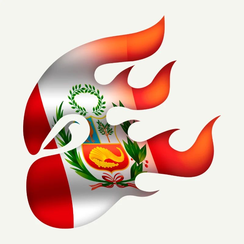 Drapeau du Pérou - Pérou - Ninja