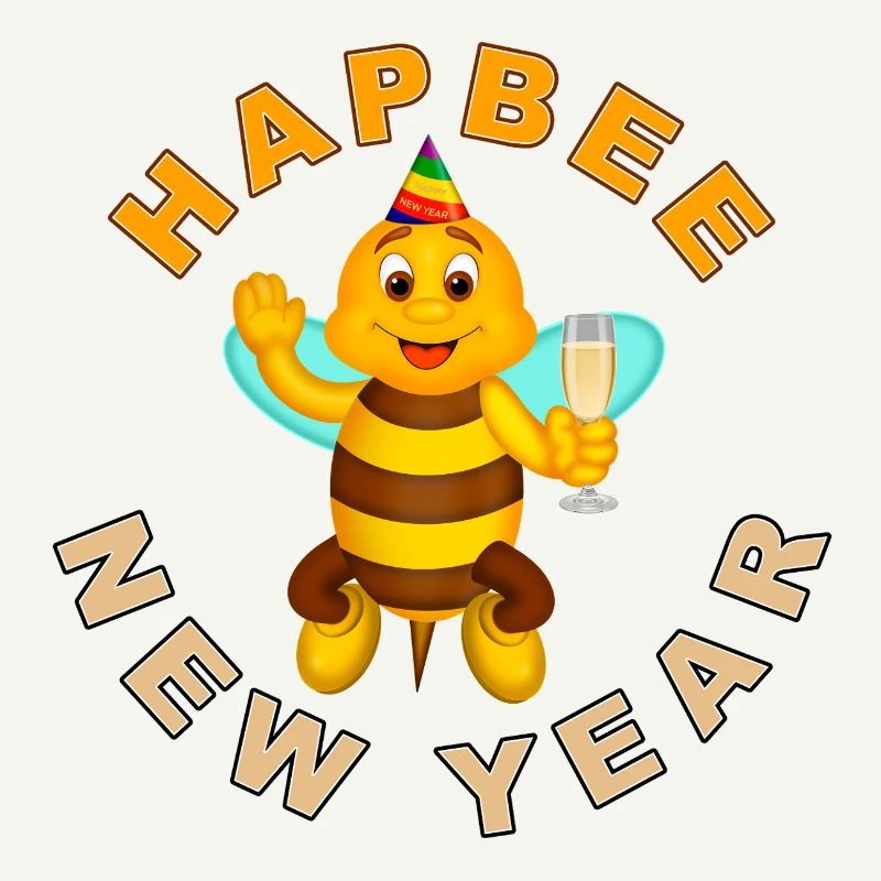 HAPBEE Neujahr mit Text 2