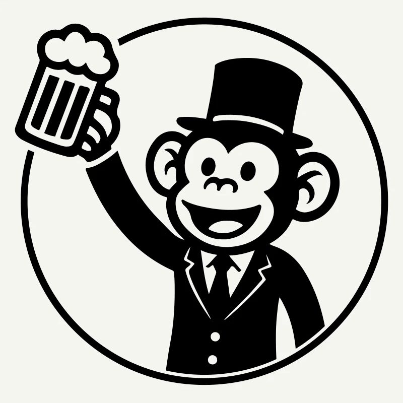 Monkey Groom Bachelor Beer