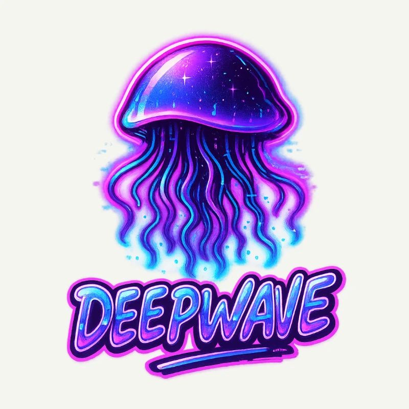 Conception de méduse néon Deepwave