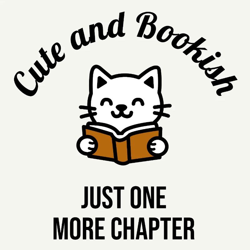 Cute Cat Reading Book 