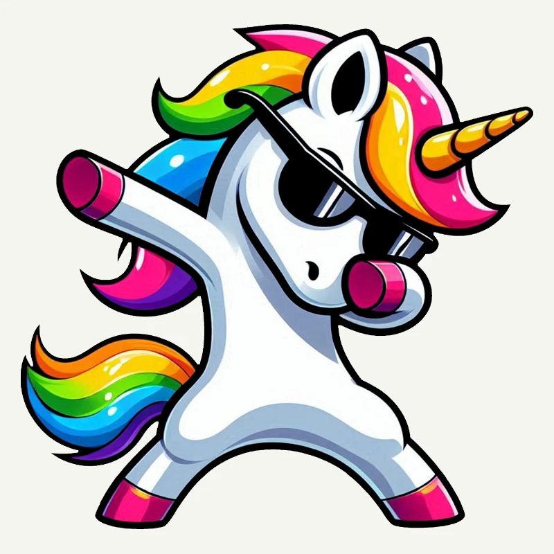Dabbing Einhorn Dab Unicorn Mädchen Einhörner