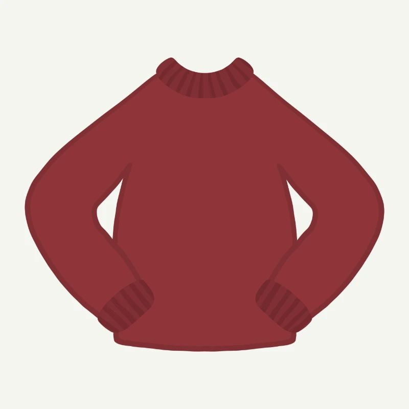 Rostrot Kuscheliger Strickpullover
