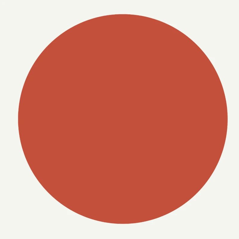 Abstract Earth Tones Pattern - Circle in Dark Red