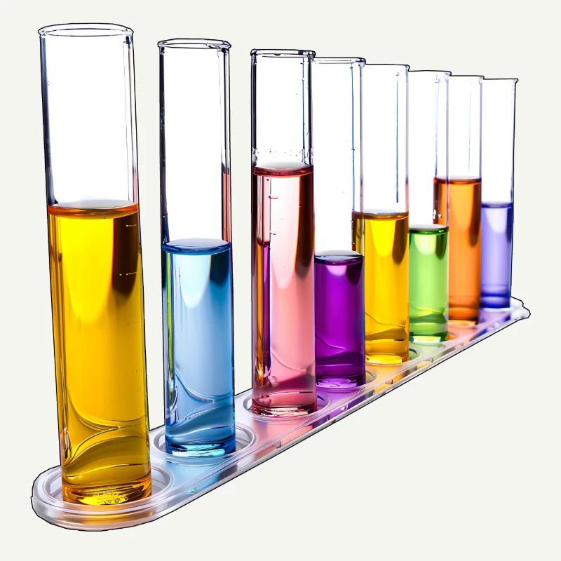 Rainbow Test Tubes Pattern