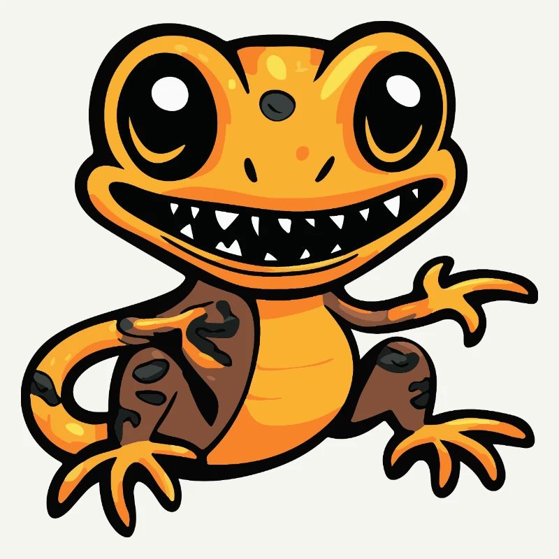 Lizard Halloween Comic Funny
