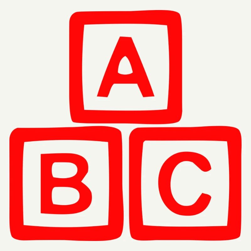 Conception contrastée de bloc ABC