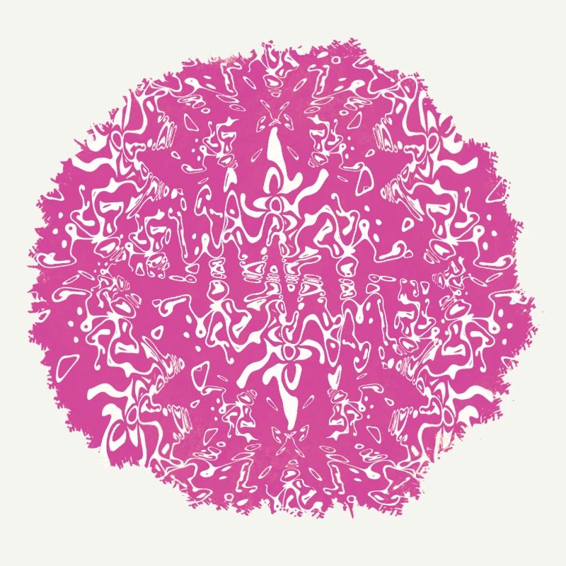 Circle Rose Pink Pattern