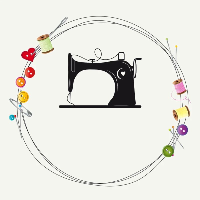 Vintage Sewing Machine – Creative Needlework Design