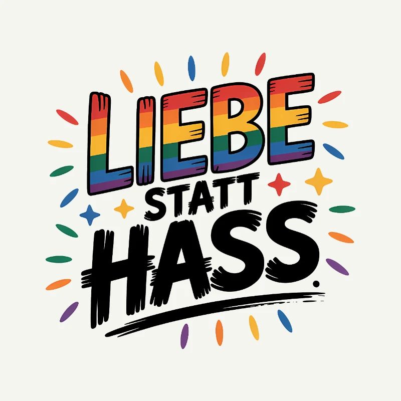 Love Instead Than Hate - Logo Cool Pride