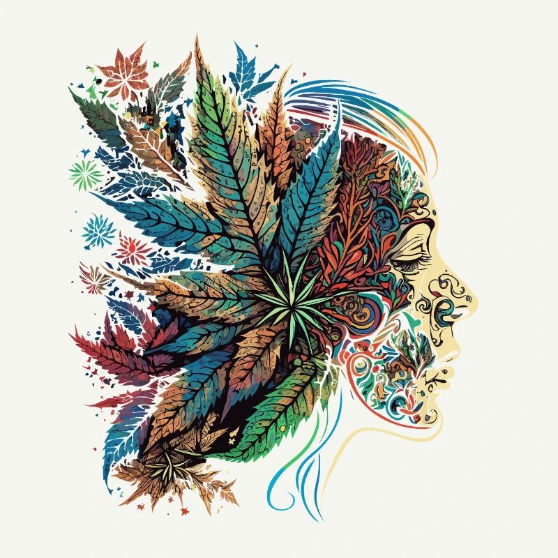 Psychedelic Blatten Silhouette