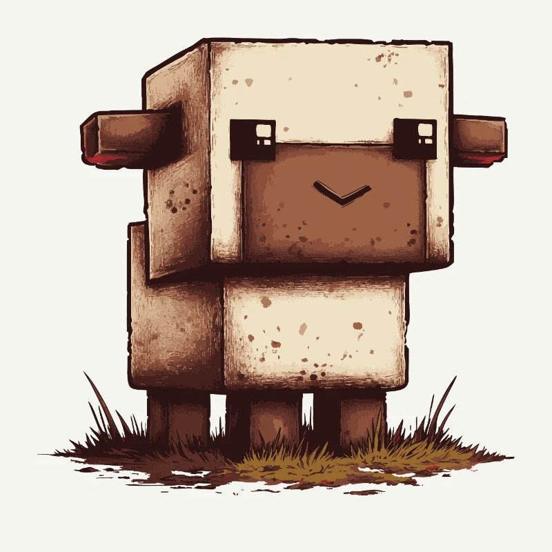 Look rétro de Pixel Sheep