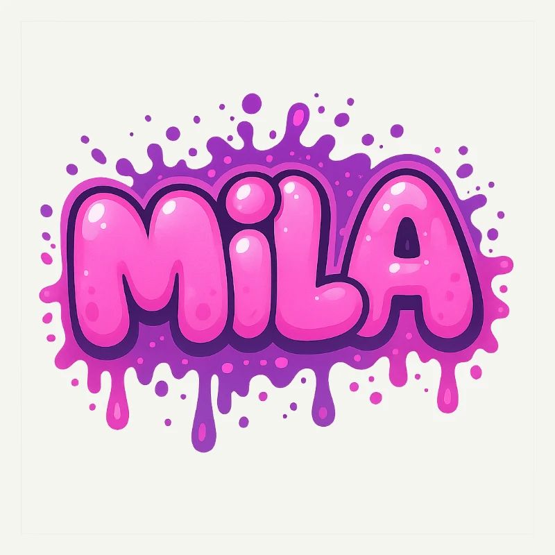 Graffiti MILA Name Gift Ideal Printable On