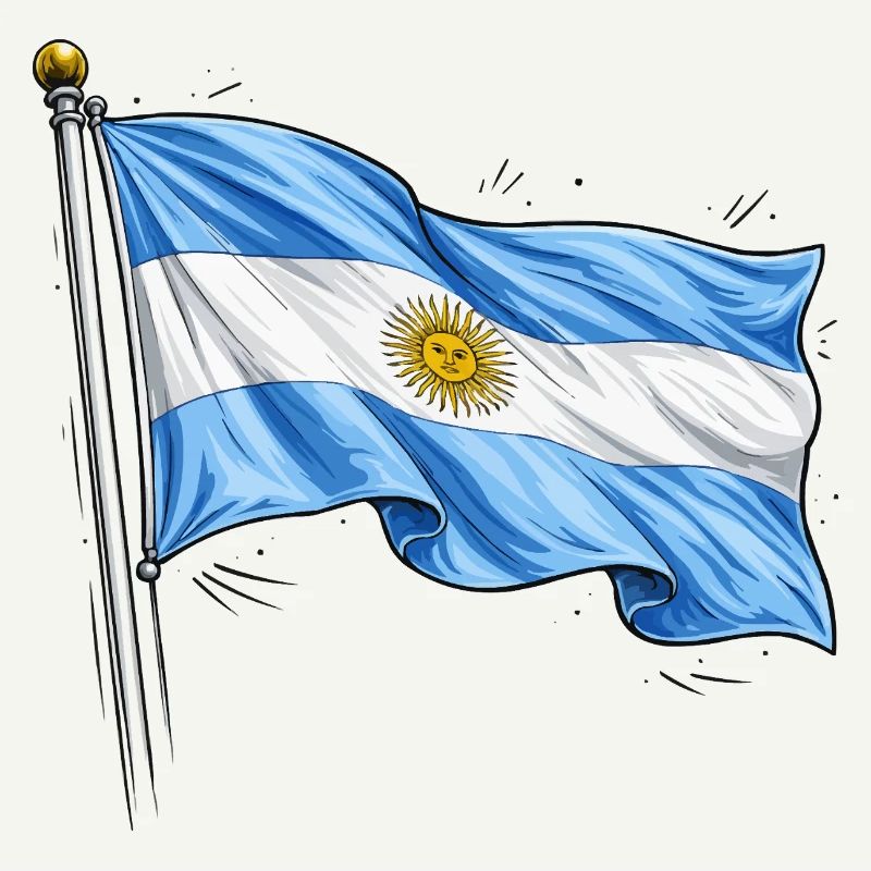 Drapeau de l’Argentine