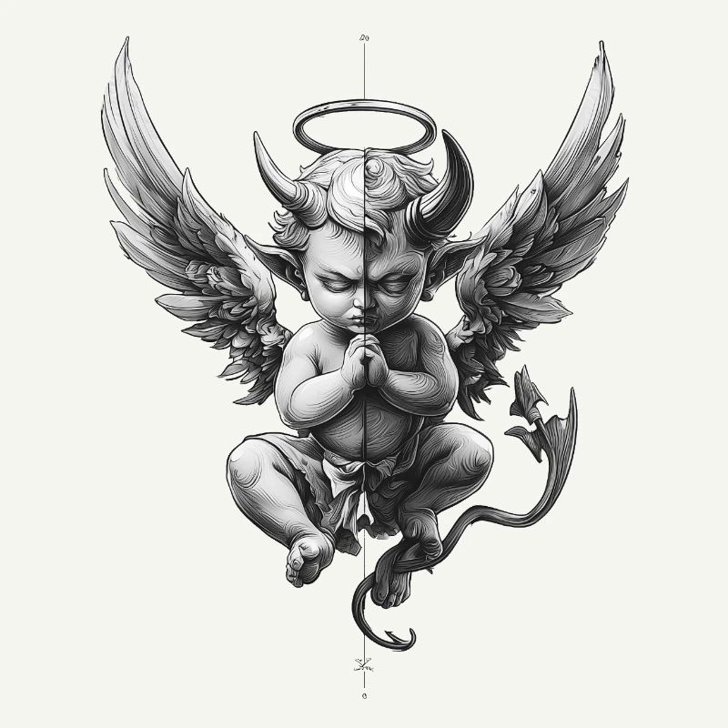 Angels and Devils: Black and White