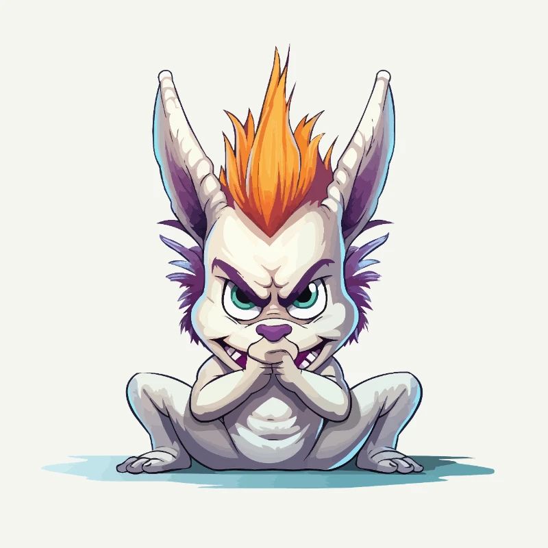 Angry Mohawk Bunny