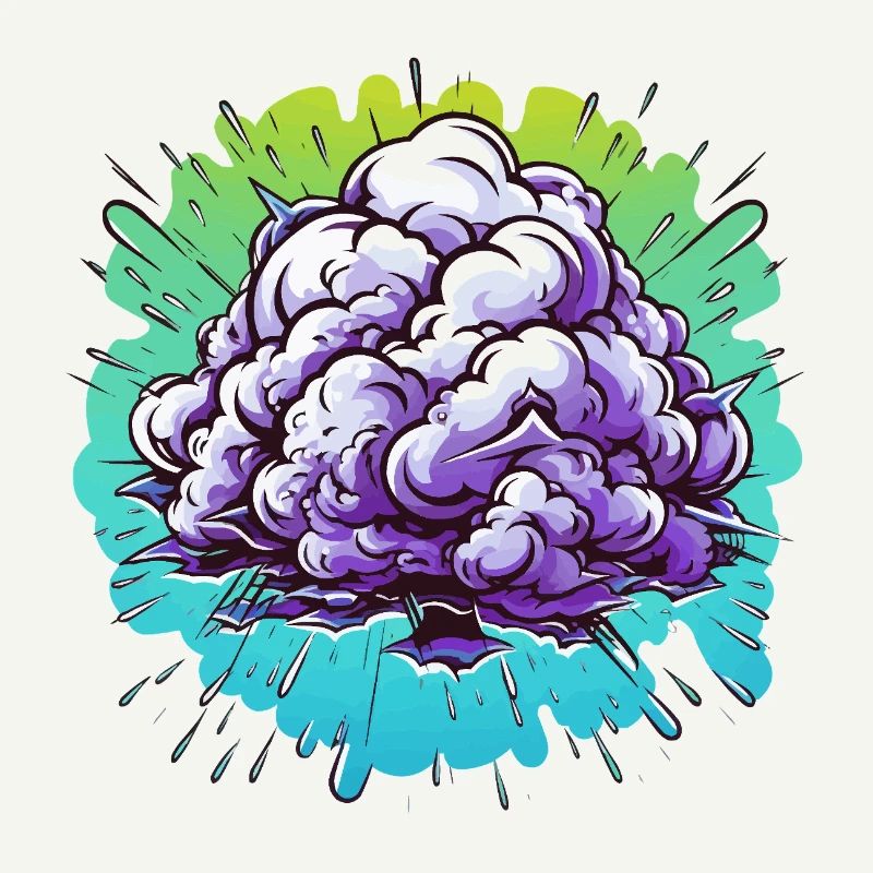 Explosion de la Boule de Brume Violette
