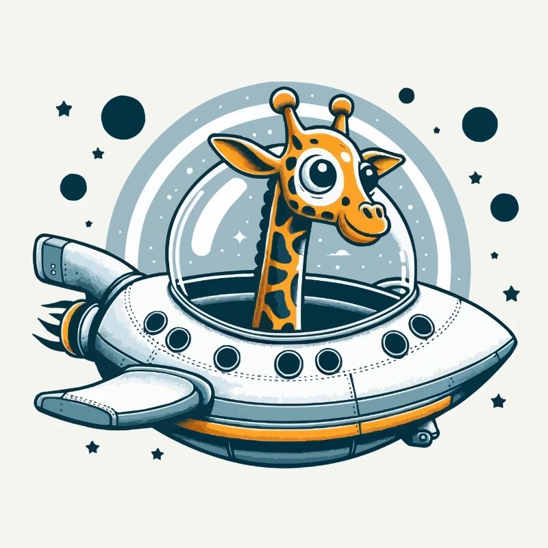 Aventure spatiale de girafe
