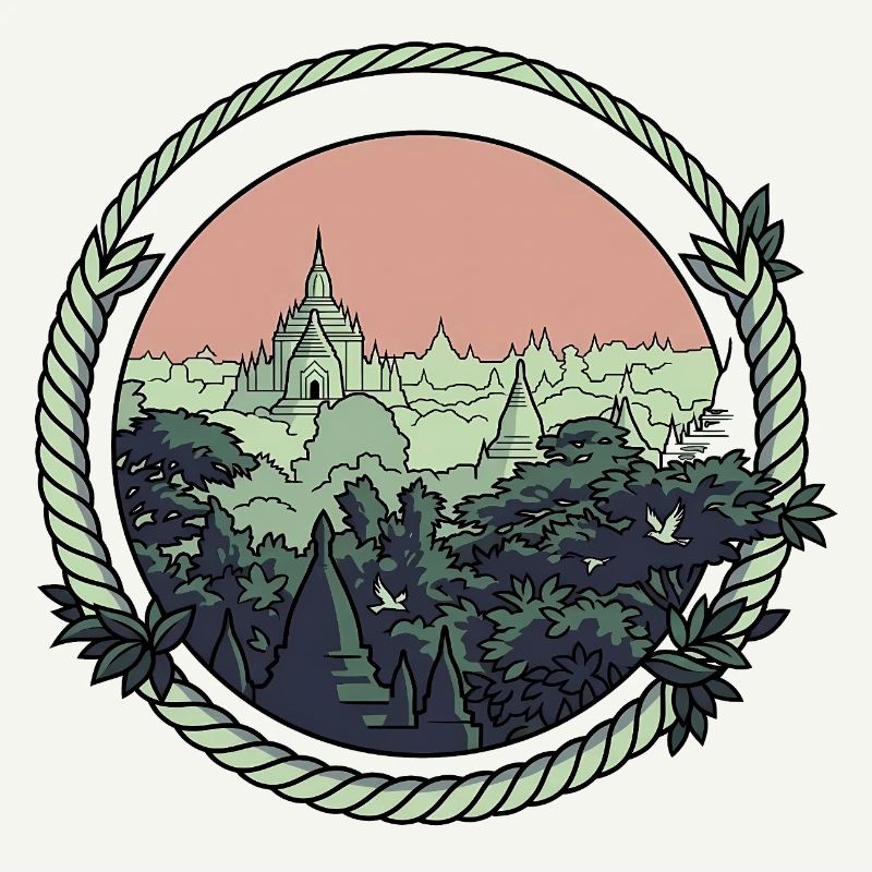 Pagode Comic-Style