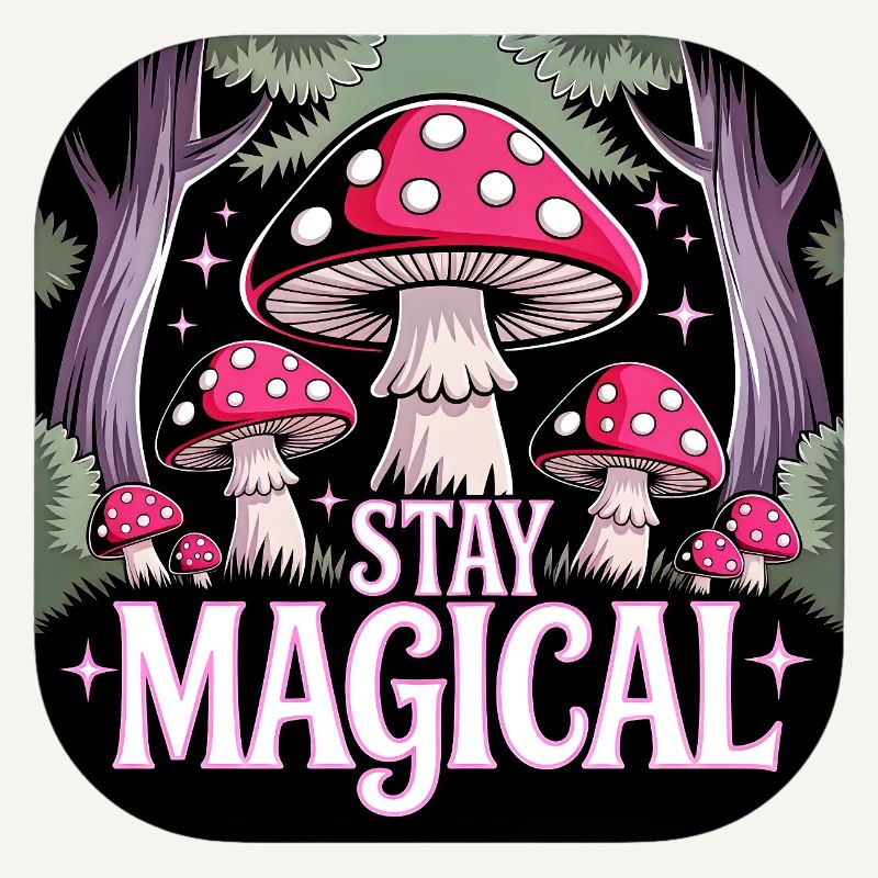 Restez magique dans la forêt de champignons
