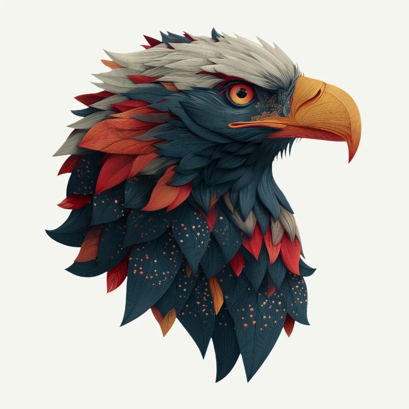 Powerful Eagle Head, Strong, Determined Gift