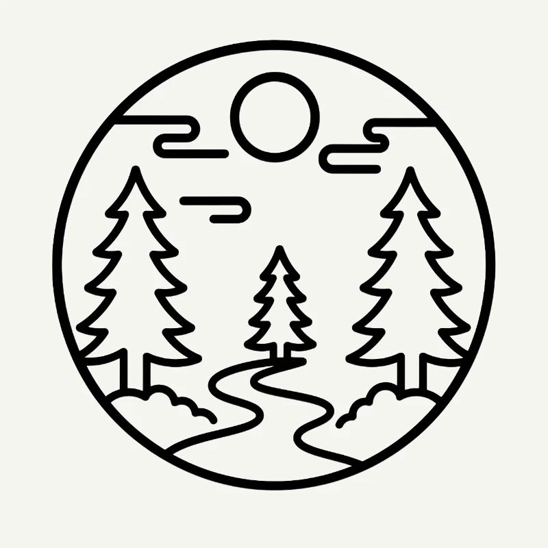 Moonforest Path Silhouette