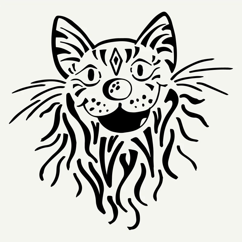 Tabby cat head - cat - tiger - tomcat