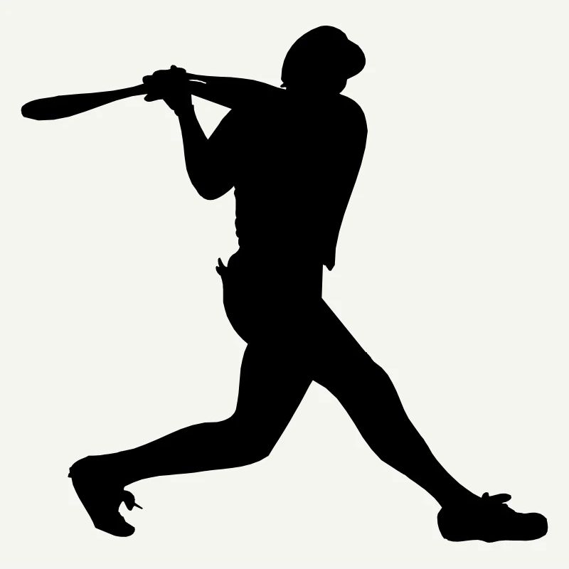 Baseball-Mann Junge mit Helm auf Strikes