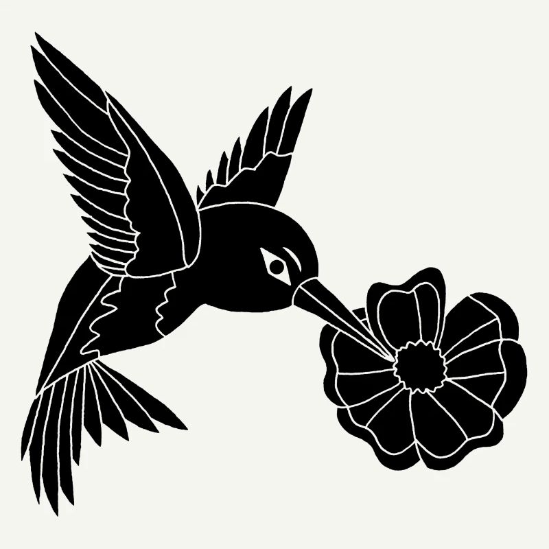 Black Foraging Bird