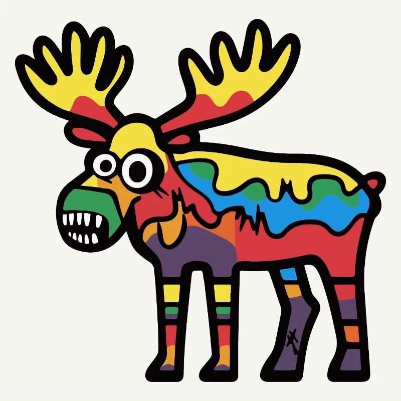 Moose Halloween Comic Funny