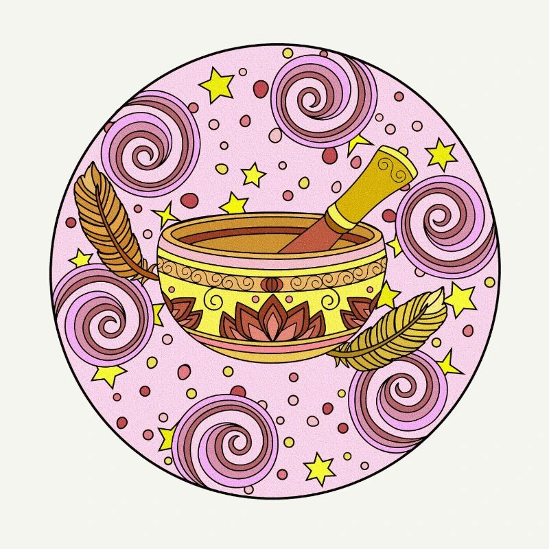 Spiral Singing Bowl Pattern