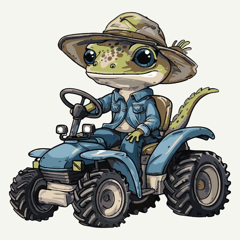 Lizard Tractor Farmer