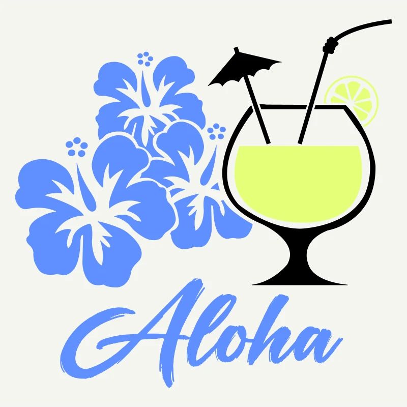 Boisson tropicale d’hibiscus à l’aloha