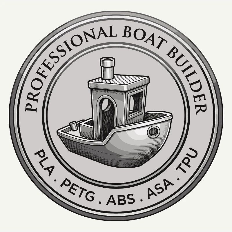 Constructeur professionnel de bateaux – Emblème d’impression 3D