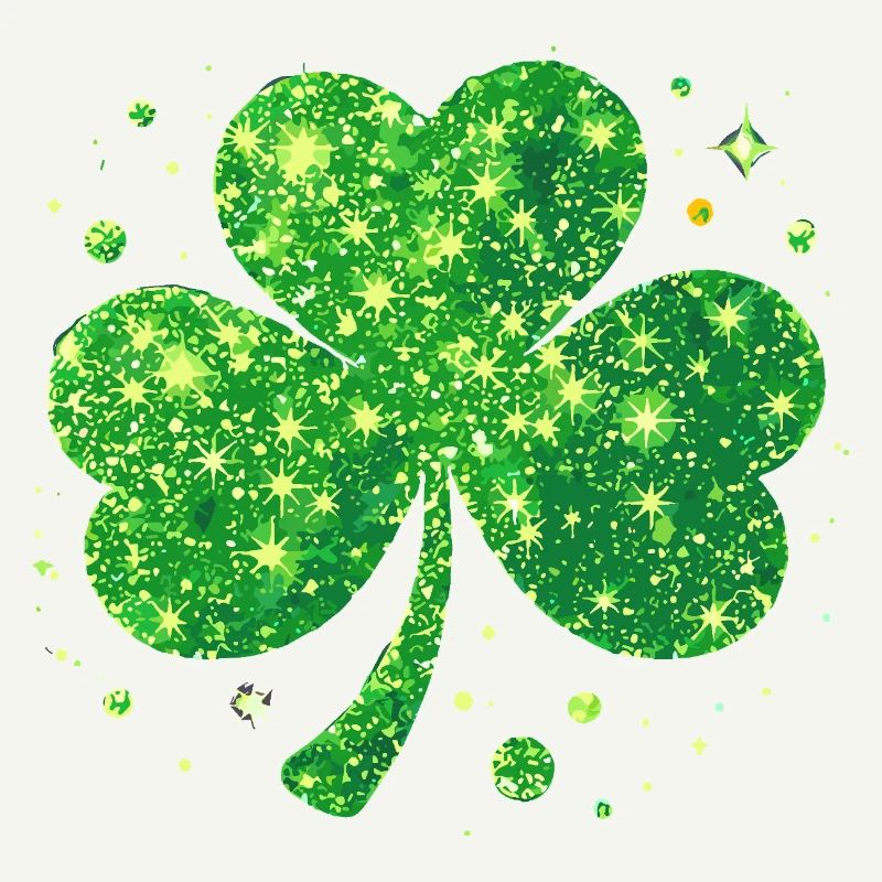Fête de la Saint-Patrick Trèfle Lucky