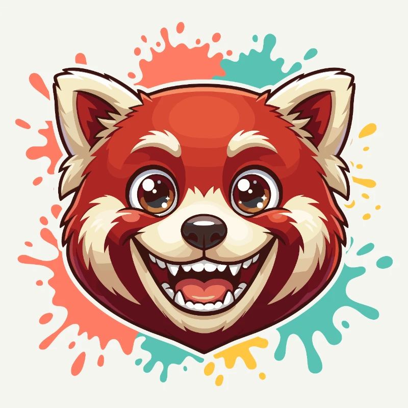 Red Panda Splash