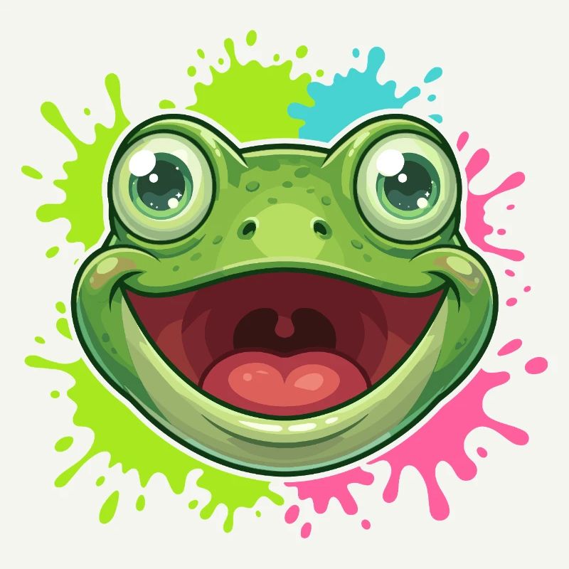 Cheerful Frog Splash