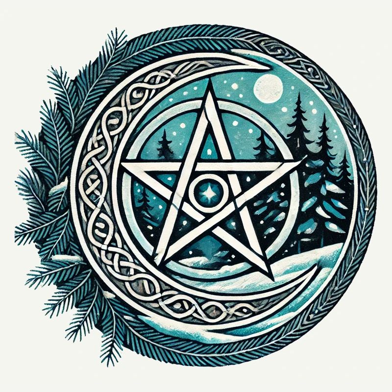 Moonlit Forest Pentagram