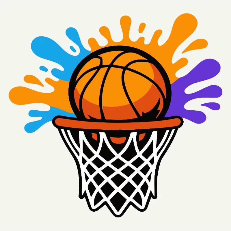 Basketball Splash Dunk Design graphique