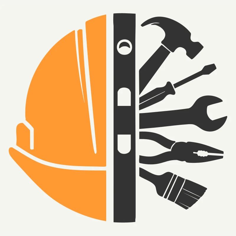 Construction Helmet & Tools – Craftsman Logo