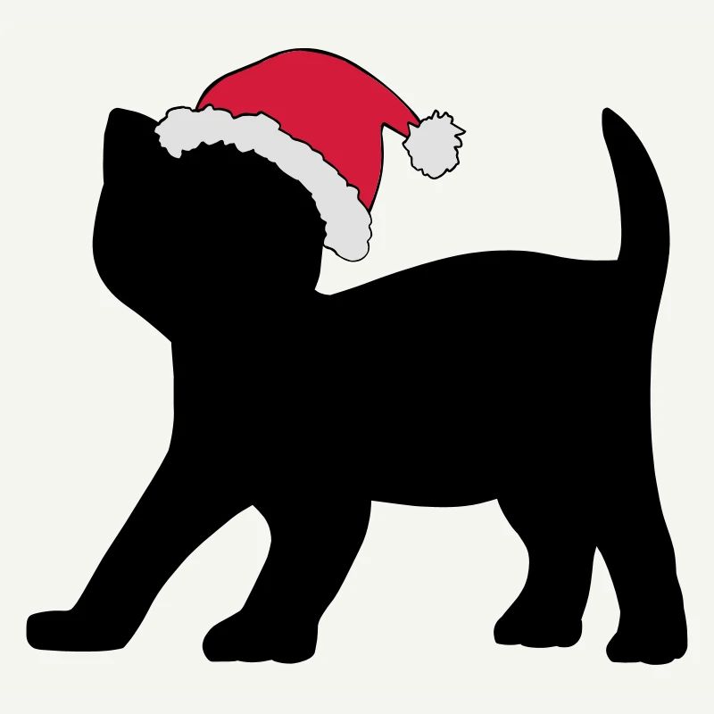 Kitten in an Xmas Hat.