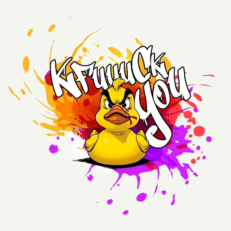 Graffiti Duck: Eine Explosion der Farben