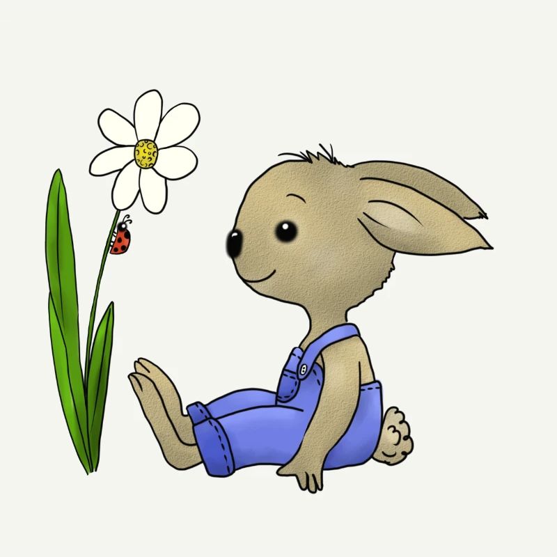 Rabbit and ladybug