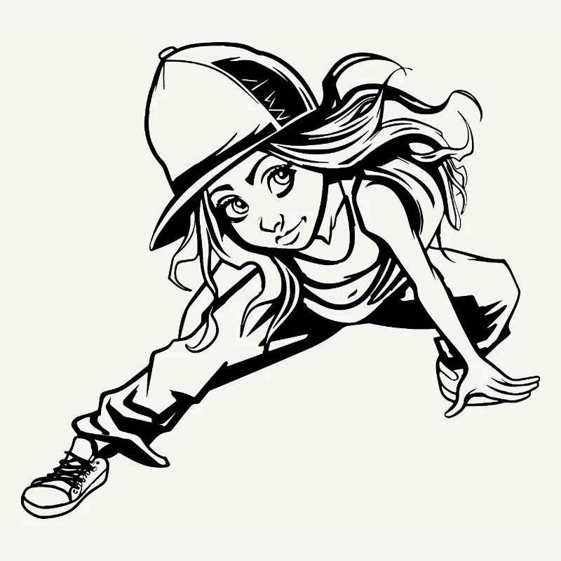 Breakdance Mädchen