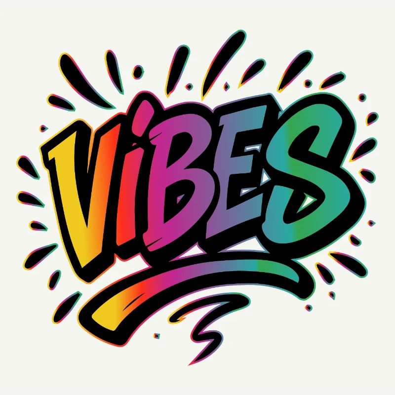 VIBES Graffiti Lettering – Colourful Statement