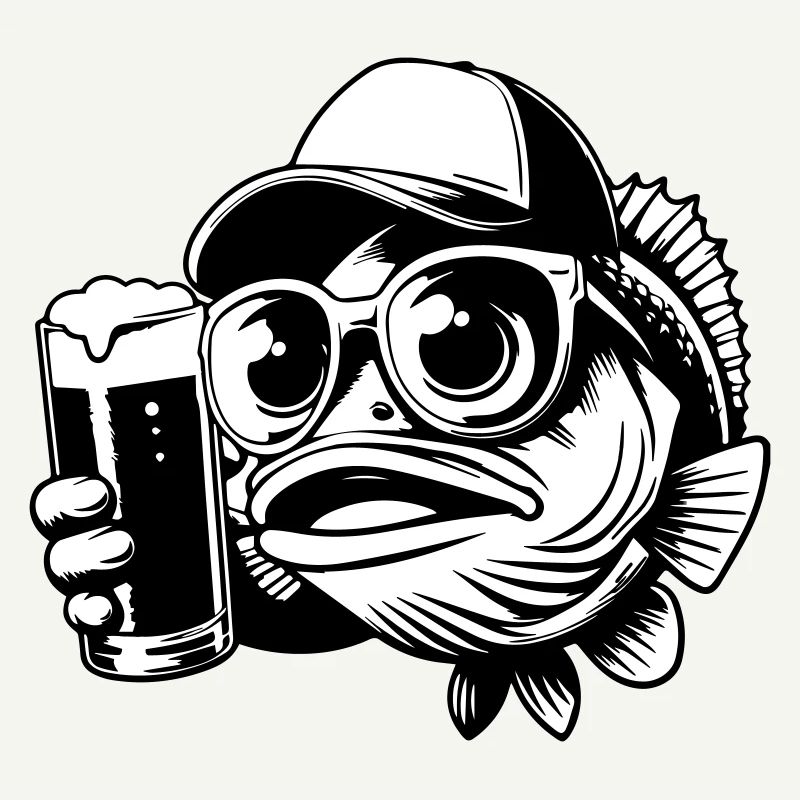 Copain de bière de pêche