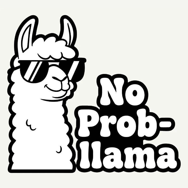 Impression contrastée No Prob Llama