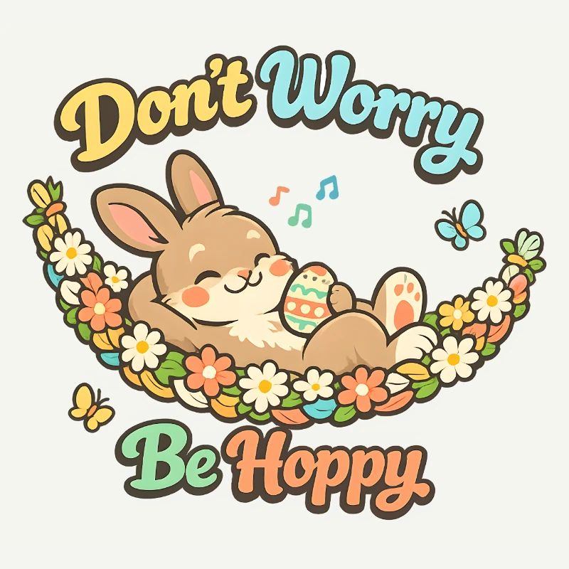 Don't worry be happy Easter pun funny
